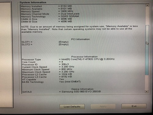 Dell OptiPlex 9030 AIO 23" FHD Core i7-4790S 3.20GHz 8GB 250GB SSD - Picture 1 of 4