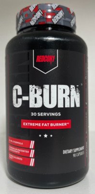 Redcon1 C-Burn Extreme Hardcore Weight Loss Fat Burner 90 Capsules New