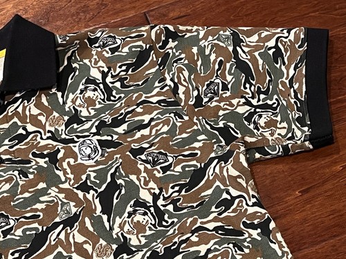 Billionaire Boys Club Green Camo Brigade Mens Small Astronaut Logo Polo Shirt - Picture 8 of 11