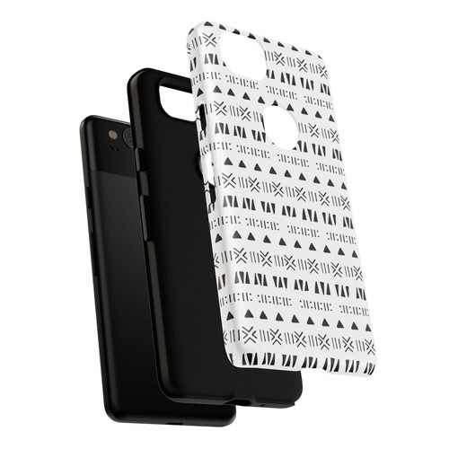 Black and White Southwestern Aztec Pattern Google Pixel Tough Cases - 第 116/131 張圖片