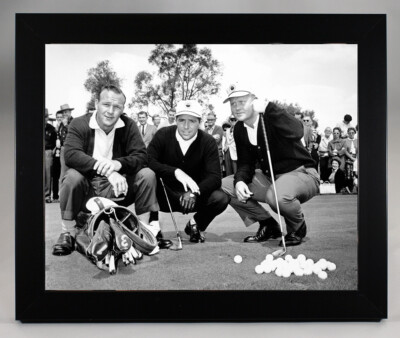 Arnold Palmer & Jack Nicklaus and Gary Player  Framed 8x10 Photo