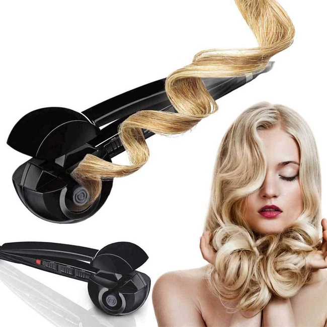 PIASTRA ARRICCIA CAPELLI CURLING AUTOMATICO PER BOCCOLI EFFETTO ROTANTE - Immagine 2 di 4
