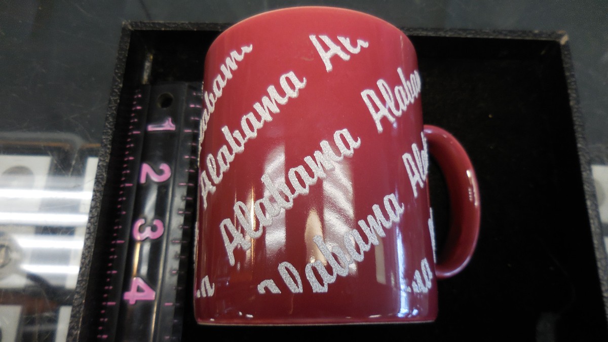 Alabama Coffee Mug With Embossed Lettering | eBay