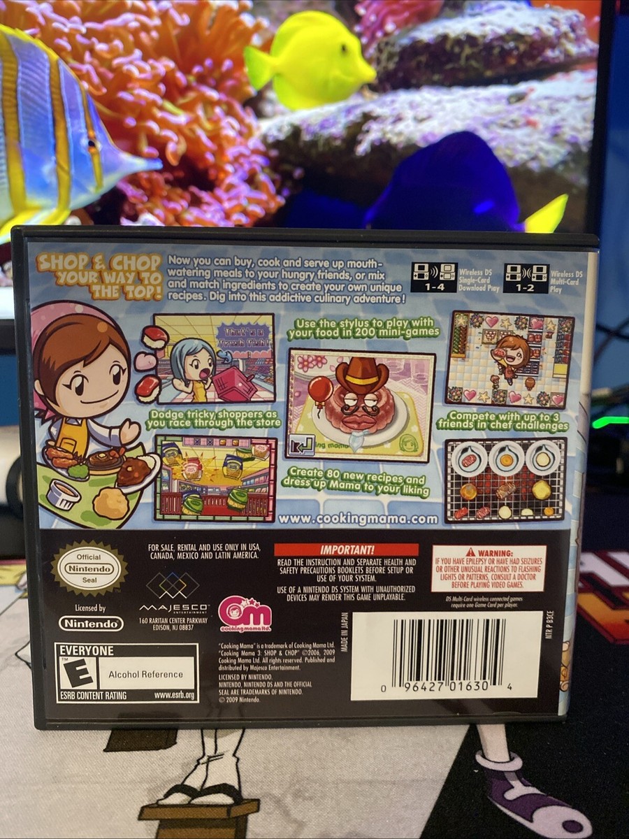 Cooking Mama 3 Shop & Chop CASE AND MANUAL ONLY - Nintendo Cooking Mama 3 Shop & Chop CASE AND MANUAL ONLY - Nintendo