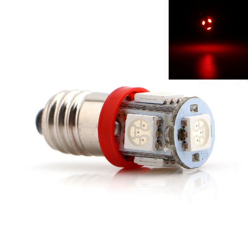 10X 5050 5SMD E10 Screw LED Bulbs For Car Dashboard Indicator Lights 6V 12V 24V - Picture 11 of 14