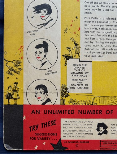 Patti Petite Magnetic Beauty Parlor Toy Includes Magnetic Comb Vintage - Picture 14 of 16