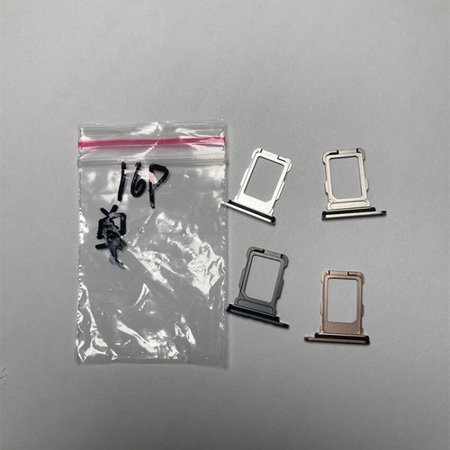 Pour iPhone 16Pro Max/16Pro Emplacement Support Plateau Carte SIM Double Simple avec Broche de Remover - Photo 10 sur 37