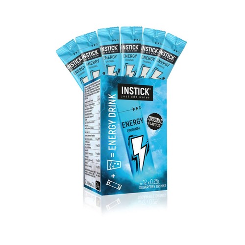 (228,96€/1kg) 24 Instick Energy Getränkepulver Koffein Zuckerfrei Vitamin C - Bild 5 von 6