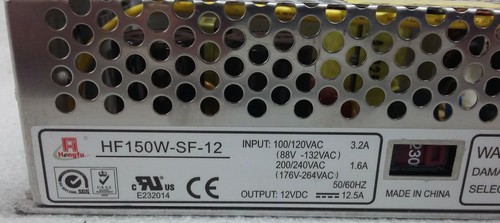 Fuente de alimentación Hengfu HF150W-SF-12 12 VDC, 12.5A - Imagen 2 de 6