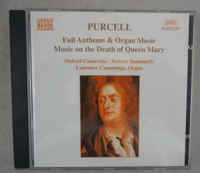 Henry Purcell : Full Anthems & Organ Music CD (1995) Free Shipping