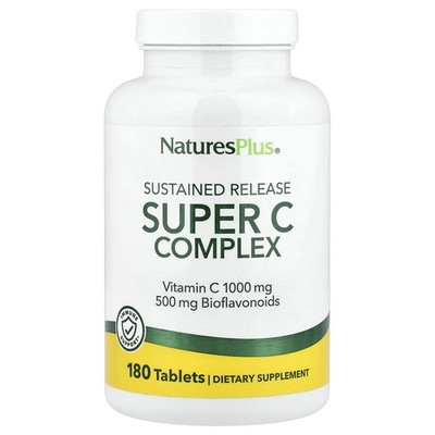 Nature's Plus, Sustained Release Super C Complex, 180 Tabletten
