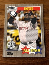 2022 Topps Baseball 1987 All Star Relic Card David Ortiz /50 Red Sox SP