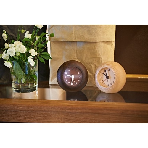 Lemnos REST Analog Alarm Clock Natural Wood Finish LA13-12 NT step motion second - Picture 4 of 6