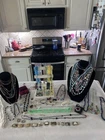 Huge Lot 125+ costume jewelry VNTG MOD Sterling Belt Buckles Rings Huge!!!!