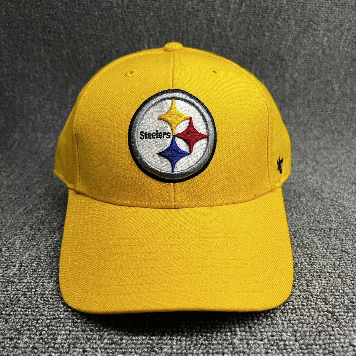 Pittsburgh Steelers '47 Brand MVP Hat Yellow Adjustable NFL Curved Brim Cap