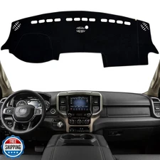 KEYOOG Dashboard Cover Dash Mat Fit for 2024-2019 Do-dge Ram 1500 2500 3500 (