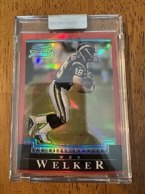 2004 Bowman Chrome - Wes Welker #179 Uncirculated Red Refractor /210 (RC)