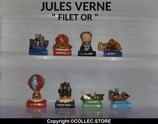 SERIE COMPLETE DE FEVES JULES VERNE FILET OR  - THIBAULT BERGERON