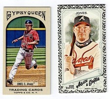 2018 Topps Allen & Ginter Mini Black Border Chipper Jones #162