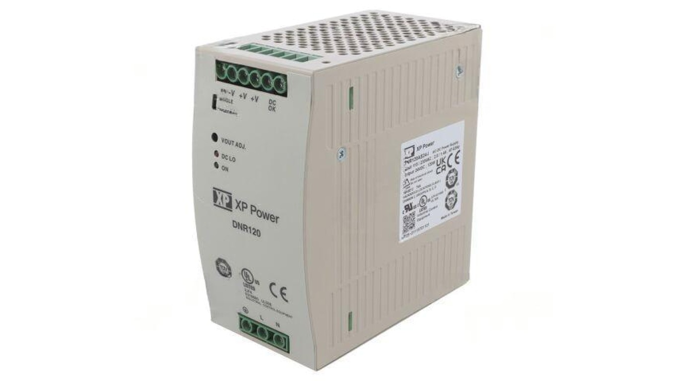 Switching Supply: For DIN Rail, 120W, 24VDC, 5A DNR120AS24-I