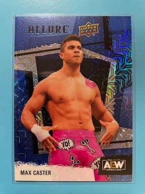 Max Caster   2022 Upper Deck Allure AEW #84  Blue  parallel /35