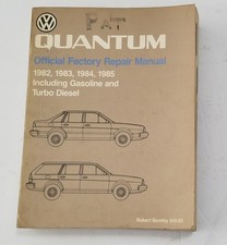 Volkswagen Quantum Official Factory Repair Manual 1982-1985 Used Condition.