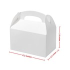 Rectangular White Paper Boxes Gift Boxes 30 Pack 6.2x3.5x3.5 inches White Fold Kraft Paper Boxes ...
