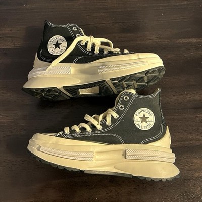 Converse Run Star Motion Hi Black Egret Platform Sneakers Men 8 Women 10