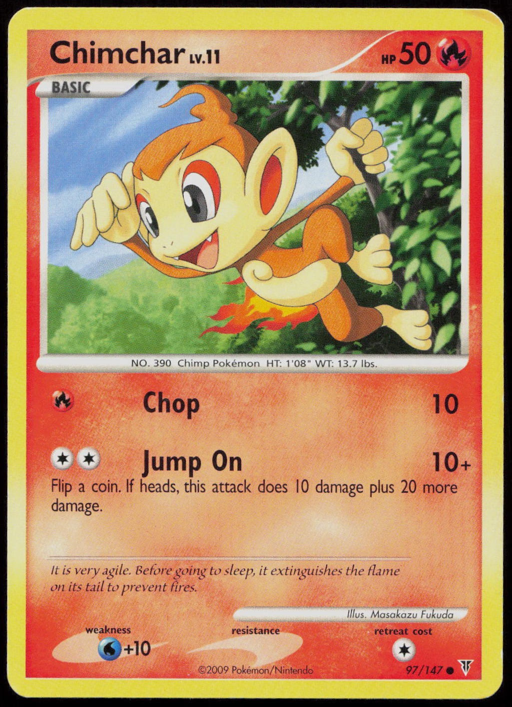 Chimchar 97 Supreme Victors Non-Holo Pokemon TCG