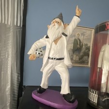Disco Gnome Figurine Statue White Suit Soccer...