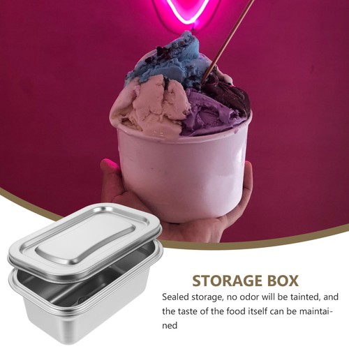 Contenedor de almacenamiento de helados para refrigerador contenedor de bañera de oficina para bebé para congelador - Imagen 2 de 12