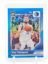KLAY THOMPSON 2024-25 DONRUSS OPTIC BASKETBALL AQUA PRIZM MAVERICKS /225 Q3178