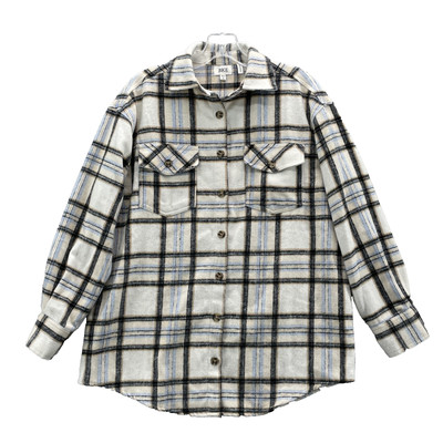 Bke Flannel Shirt Women XS Plaid Hiking Outdoors Camp Gorpcore Western Rodeo 90s