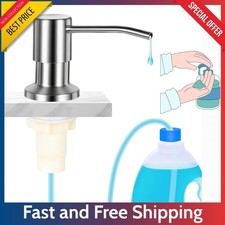 Kitchen Sink Soap Dispenser - Built In Brushed Nickel Pump with 47 in Tube Kit..