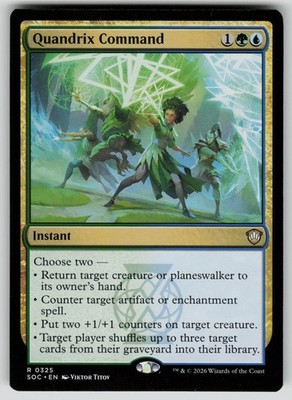 Quandrix Command Rare Commander: Secrets of Strixhaven 325 MTG Near Mint 2026