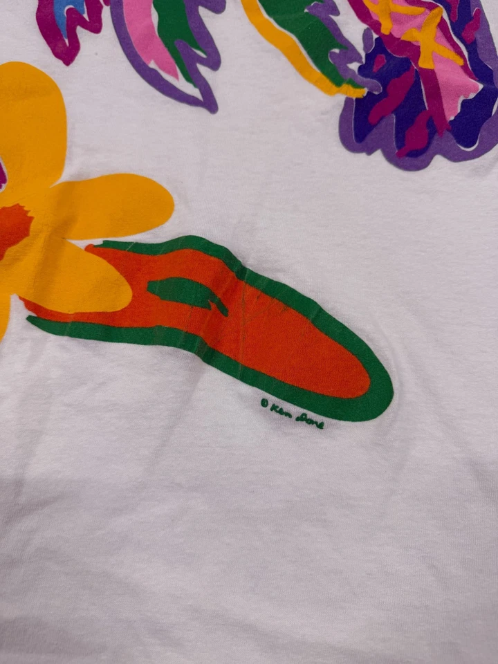 Camiseta vintage Ken Done Artística talla M playa palmeras tropicales años 90 Foto 3 de 4