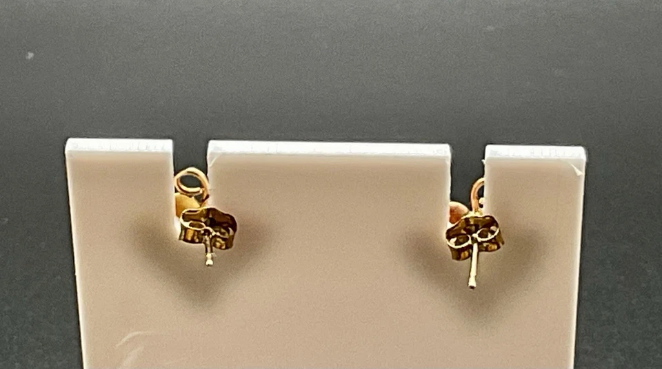 Black Hills Gold 10k Leaf Grape Cluster 14k Yellow Gold Earrings - Image 3 of 4