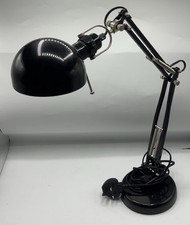 IKEA FORSÅ Desk Lamp Black Adjustable Work Light Metal Industrial Office Light