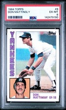 1984 Topps - Don Mattingly #8 (RC) PSA 6