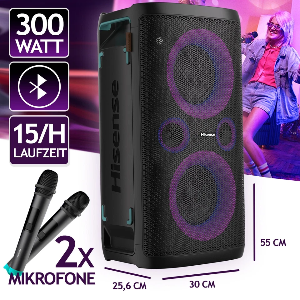 Hisense PARTYROCKERONEPLUS Lautsprecher Bluetooth DJ