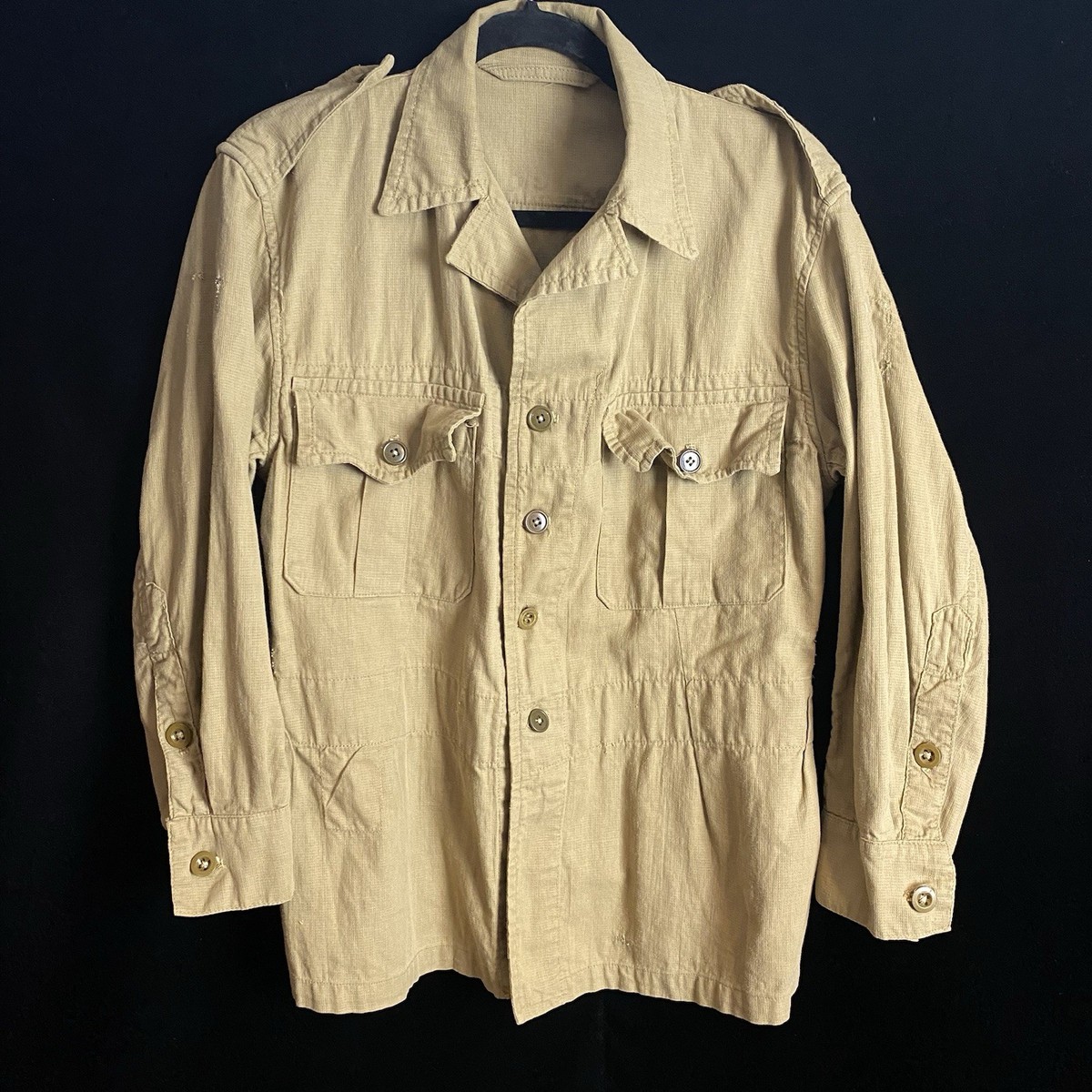 Rare British Army 1950 Pattern Khaki Drill Bush Safari Uniform 