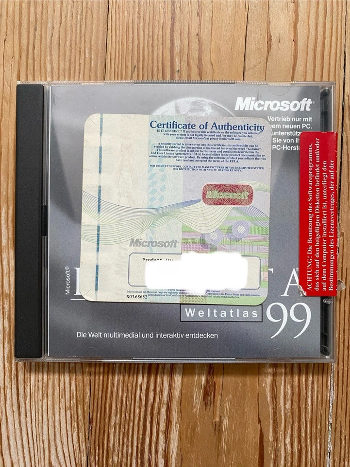 Microsoft Windows 98 CD / Diskette / Lizenz / Encarta 99 / Java / Works / CART - Bild 4 von 4