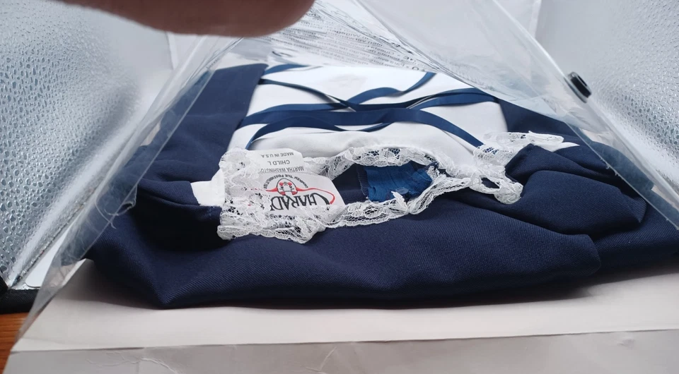 Nuevo Disfraz Infantil Martha Washington o Dama Colonial ~ Se Ajusta a 10-12 Foto 3 de 4