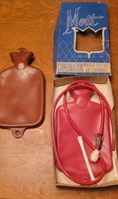 Vintage Merit Hot Water Bottle  With Syringe,extra  Hot Water Bottle 