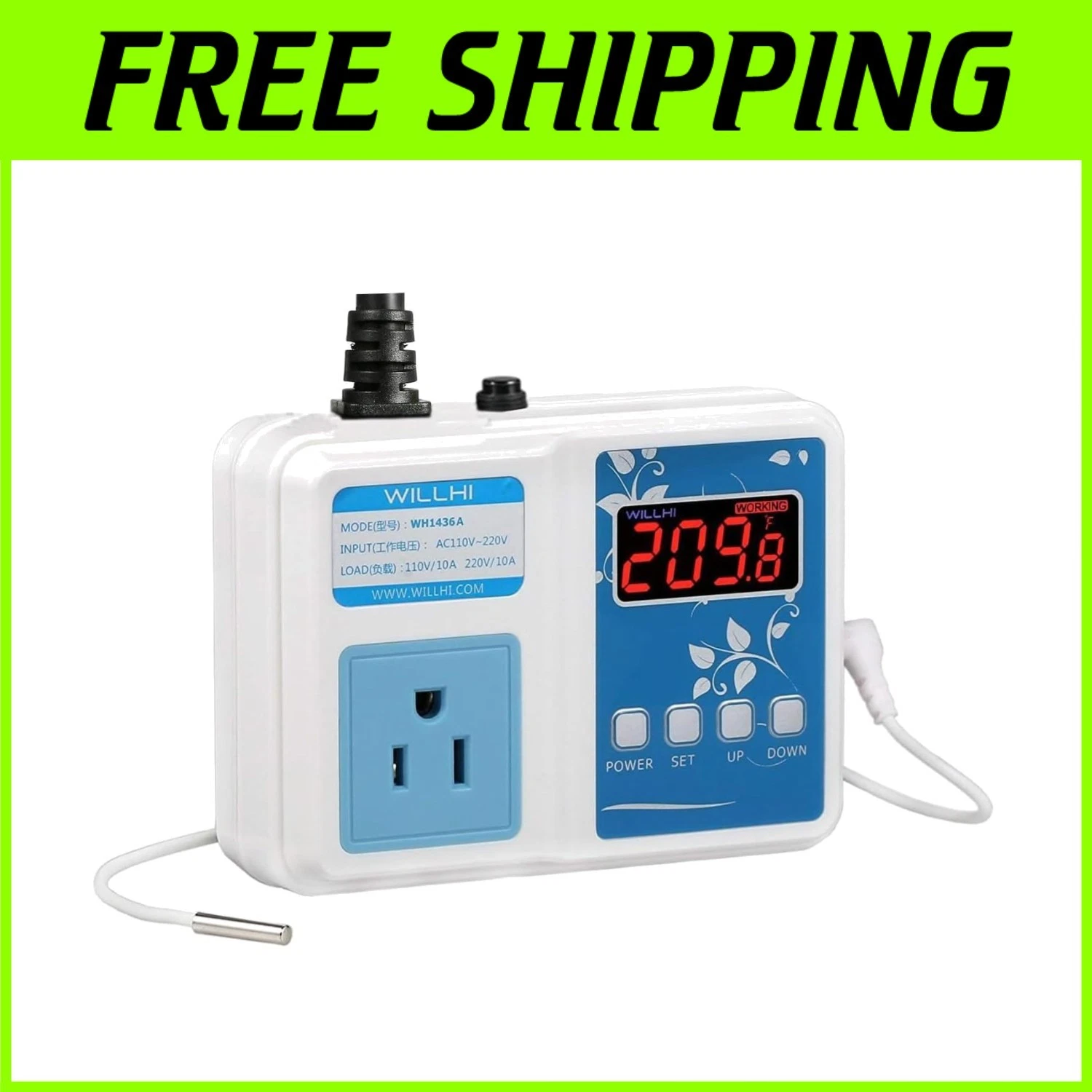Plug and Play 10A Temperature Controller - Improved Version**