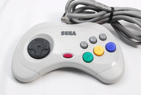 Sega Saturn Console White HST-3220 w/ Controller Japan Tested