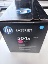 Genuine HP 504a LaserJet cp3525 cm3530 MAGENTA  Cartridge Ce253a