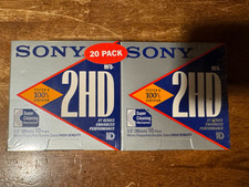 Sony 10MFD- 2HD Floppy Disks IBM Formatted 3.5 Inch 10 Pack 20 Total NEW