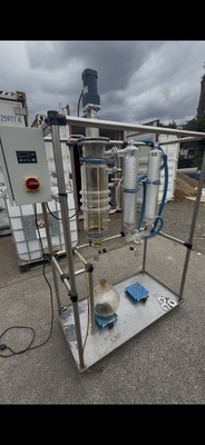 6  Glass Thin Film Evaporator First-Stage Degas + 6kW Oil Heater + Chiller, 220V