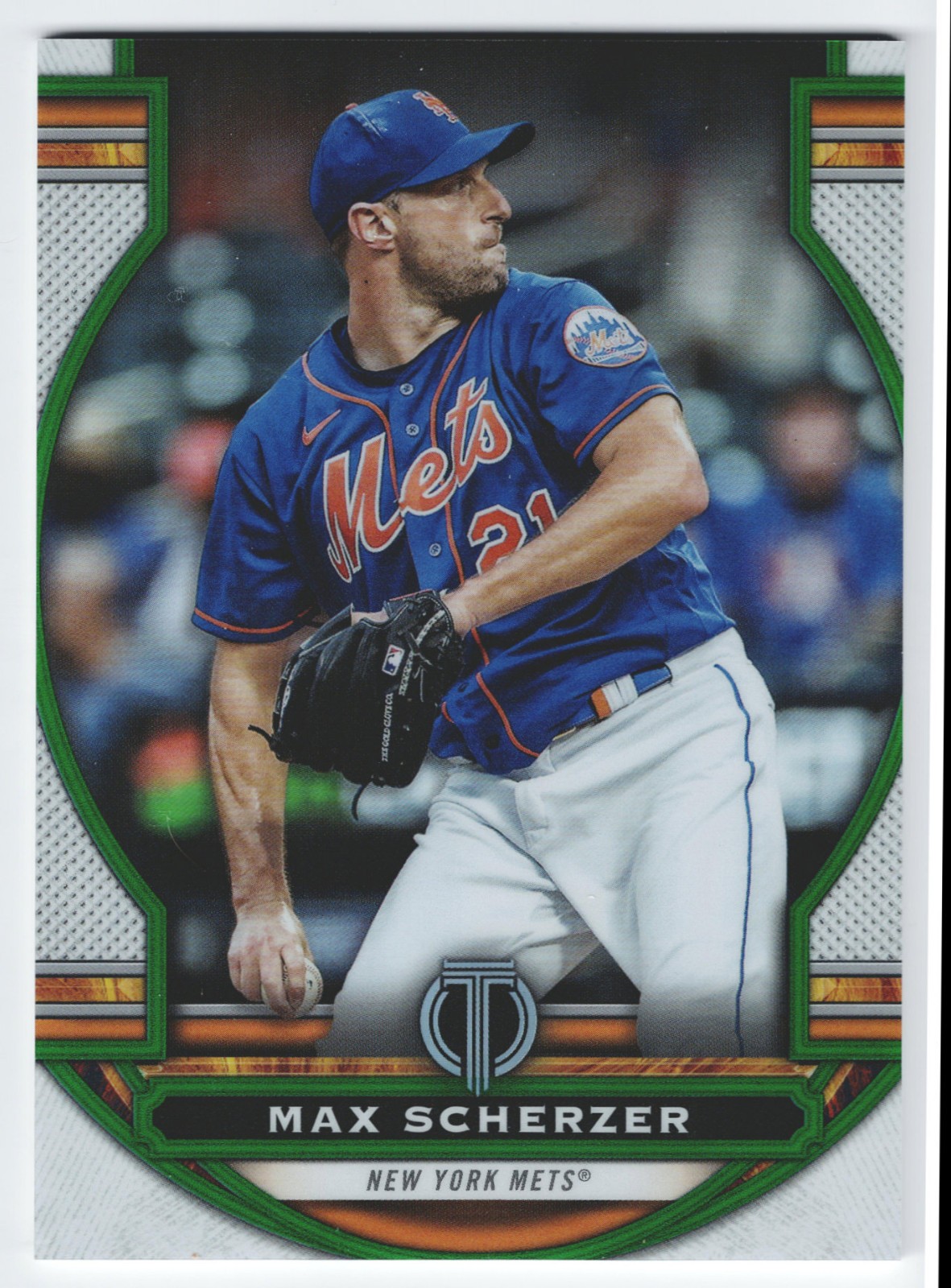 2023 Topps Tribute Max Scherzer Green Parallel /99 #87 New York Mets